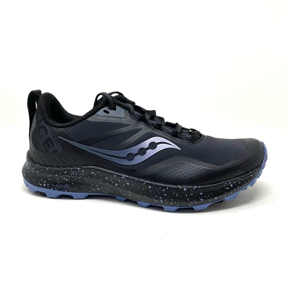 Saucony Women's Peregrine Ice+ 3 Trail Running Sneakers In Black/Summit - Picture 1 of 7